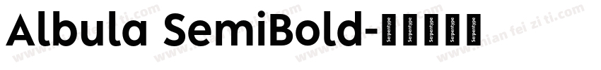 Albula SemiBold字体转换